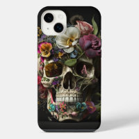 Floral Skull Goth Pagan Monogram