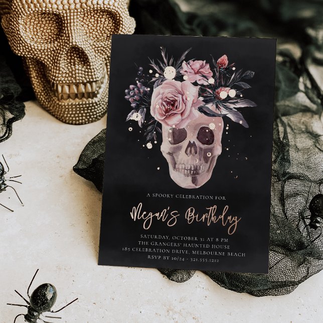 Floral Skull Halloween Birthday Party (Creator Uploaded)