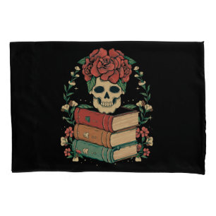 Floral Skull on your Books Pillowcase