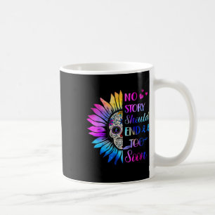 Floral Skull Suicide Awareness Mental Health 1 Coffee Mug