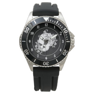 Floral Skull Watch