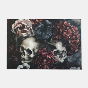 Floral Skulls Doormat