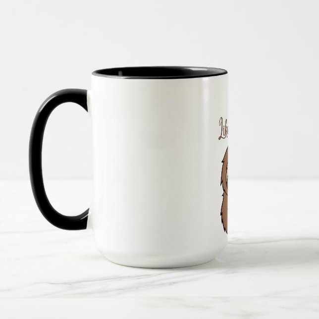 Floral Sloth Art Mug (Left)
