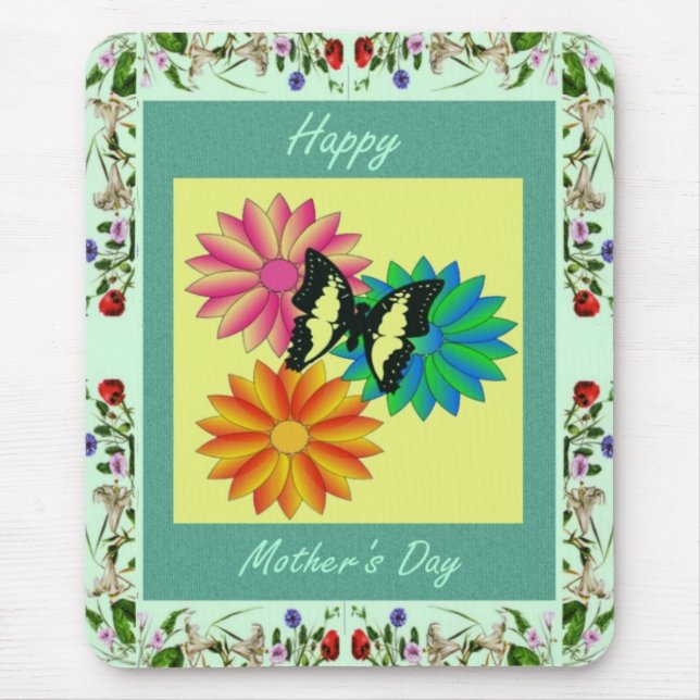 Floral Smell Mother's Day Mousepad (Front)