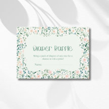 Floral Soft Wildflower Meadow Sage Diaper Raffle