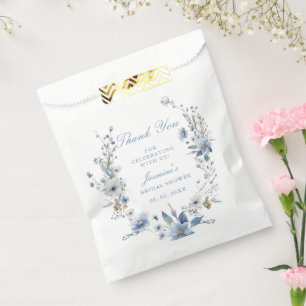 Floral Something blue before i do Bridal Shower Favour Bag