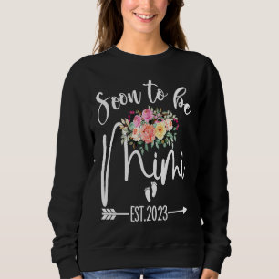 Floral Soon To Be Mimi 2023 New Moms Pregnancy Ann Sweatshirt