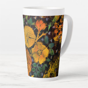 Floral Sparks Latte Mug