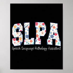 Floral Speech Language Pathology Istant Slpa Poster