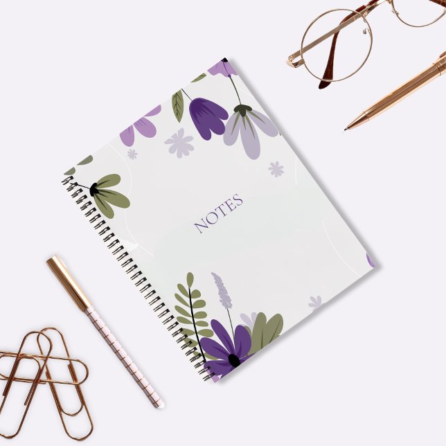 Floral Spiral Bound Notebook (Creator Uploaded)