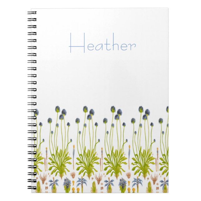 FLORAL Spiral Notebook - Personalise It (Front)