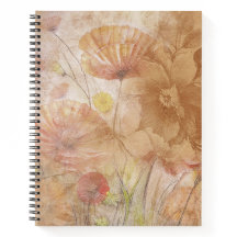 Floral Spiral Notebook - Ruled Line