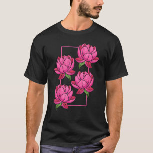 Floral Spiritual Yoga Boho Asian Pilates Lotus Flo T-Shirt