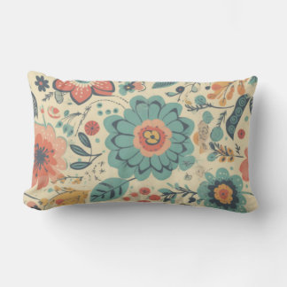 Floral Splendour Lumbar Pillow