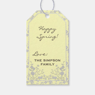 Floral Spray-YELLOW-WHITE-1-GIFT TAGS