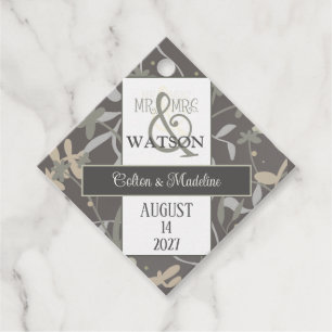Floral Sprigs Modern Elegant Fun Inspirivity Favour Tags
