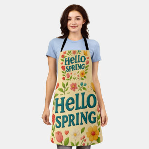 Floral Spring Apron