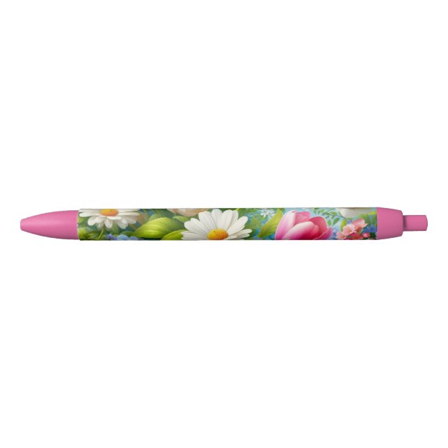 Floral/spring artwork  black ink pen (Front)