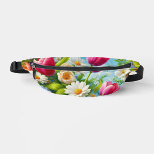 Floral/spring artwork bum bags