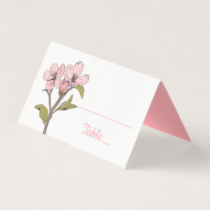 Floral Spring Cherry Blossom Pink Wedding Party