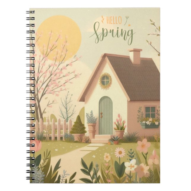 Floral/spring cottage notebook (Front)