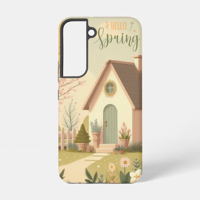 Floral/spring cottage samsung galaxy s22 case (Back)