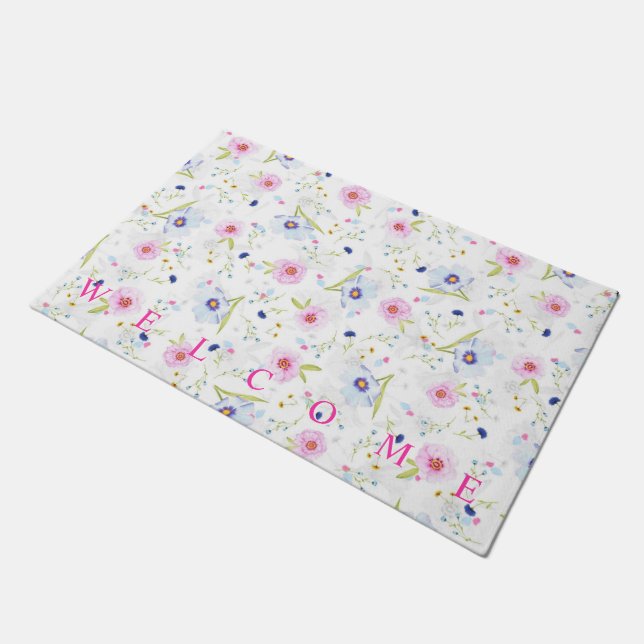 Floral Spring Doormat (Angled)