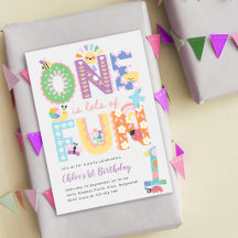 Floral Spring First Birthday, One is lots of fun