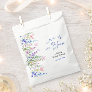 Floral Spring Love is in Bloom Bridal Shower Favour Bag