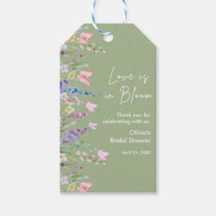 Floral Spring Love is in Bloom Bridal Shower Gift Tags
