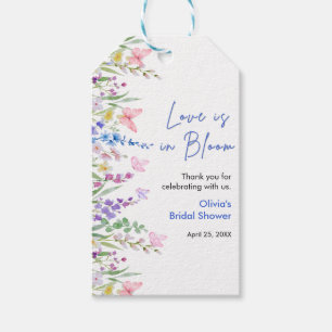 Floral Spring Love is in Bloom Bridal Shower  Gift Tags