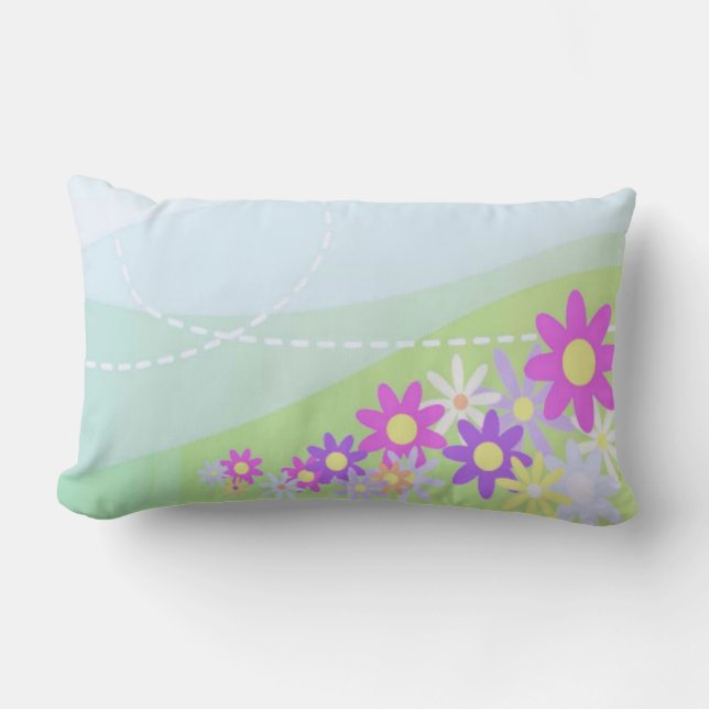 Floral Spring Lumbar Cushion (Front)