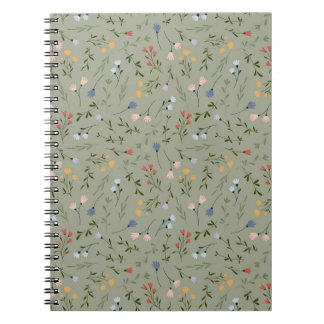 Floral Spring Notebook - Foliage Notes - FLOWERS