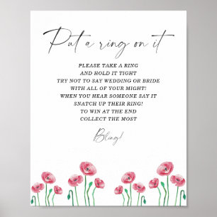 Floral spring put a ring on it game poster