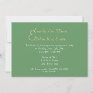 floral spring, summer engagement party invitation