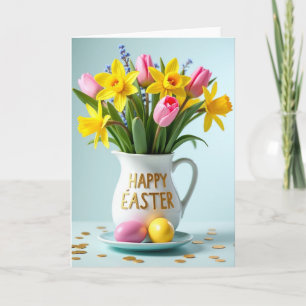Floral Springtime Pitcher Card