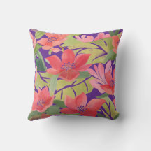 Floral Square Pillow