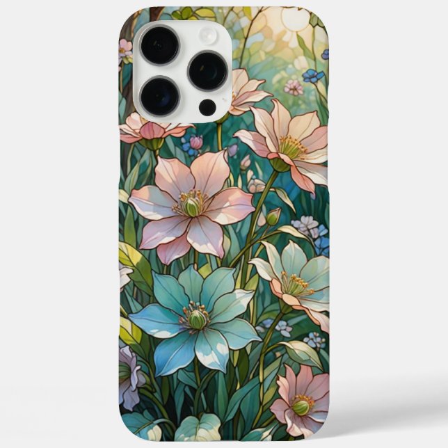 Floral Stained Glass Design Case-Mate iPhone Case (Back)