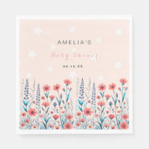 Floral Star Baby Shower Paper