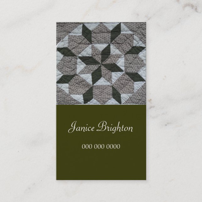 Floral Star Business Card (Front)