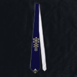 Floral Star of David Tie<br><div class="desc">Floral motif Star of David. Unusual and beautiful design for this special religious symbol. Elegant Judaica.</div>