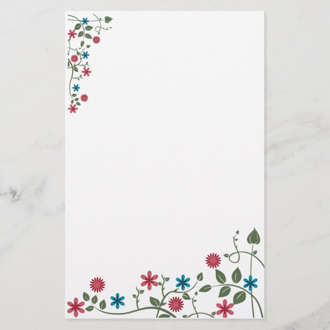 Floral Stationery (Front)