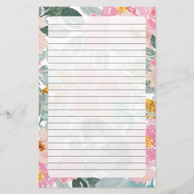 Floral Stationery (Front)