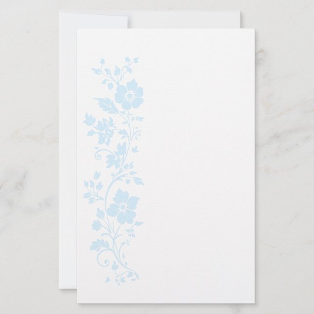 Floral Stationery Paper Sheets (Front)