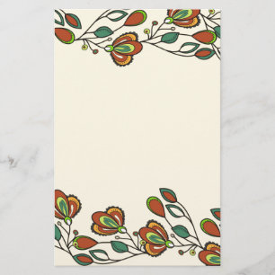 Floral Stationery Set – Elegant Endless Flower