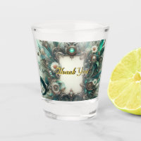 Floral Steampunk Wedding Green and Silver 
