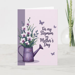 Floral Stepmom Mothers Day Card
