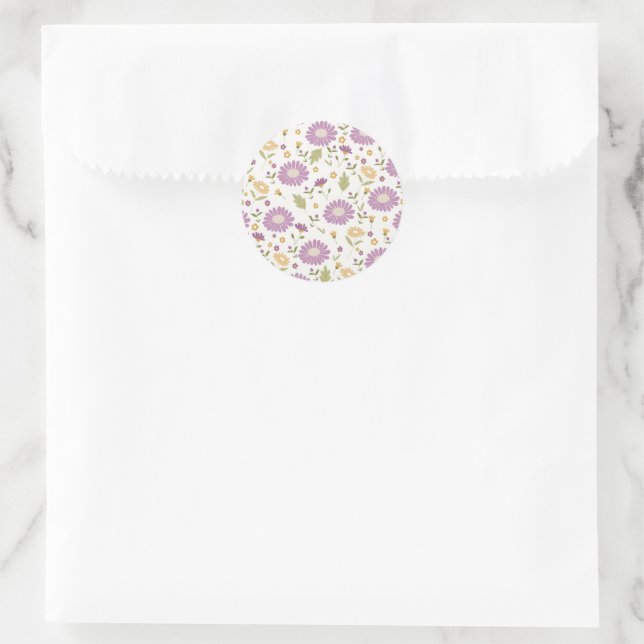 Floral Sticker  (Bag)