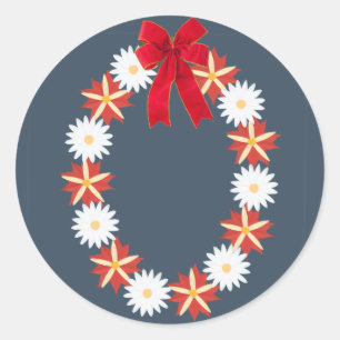 Floral sticker - Floral wreath