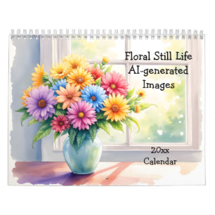 Floral Still Life AI-generated Images Calendar
